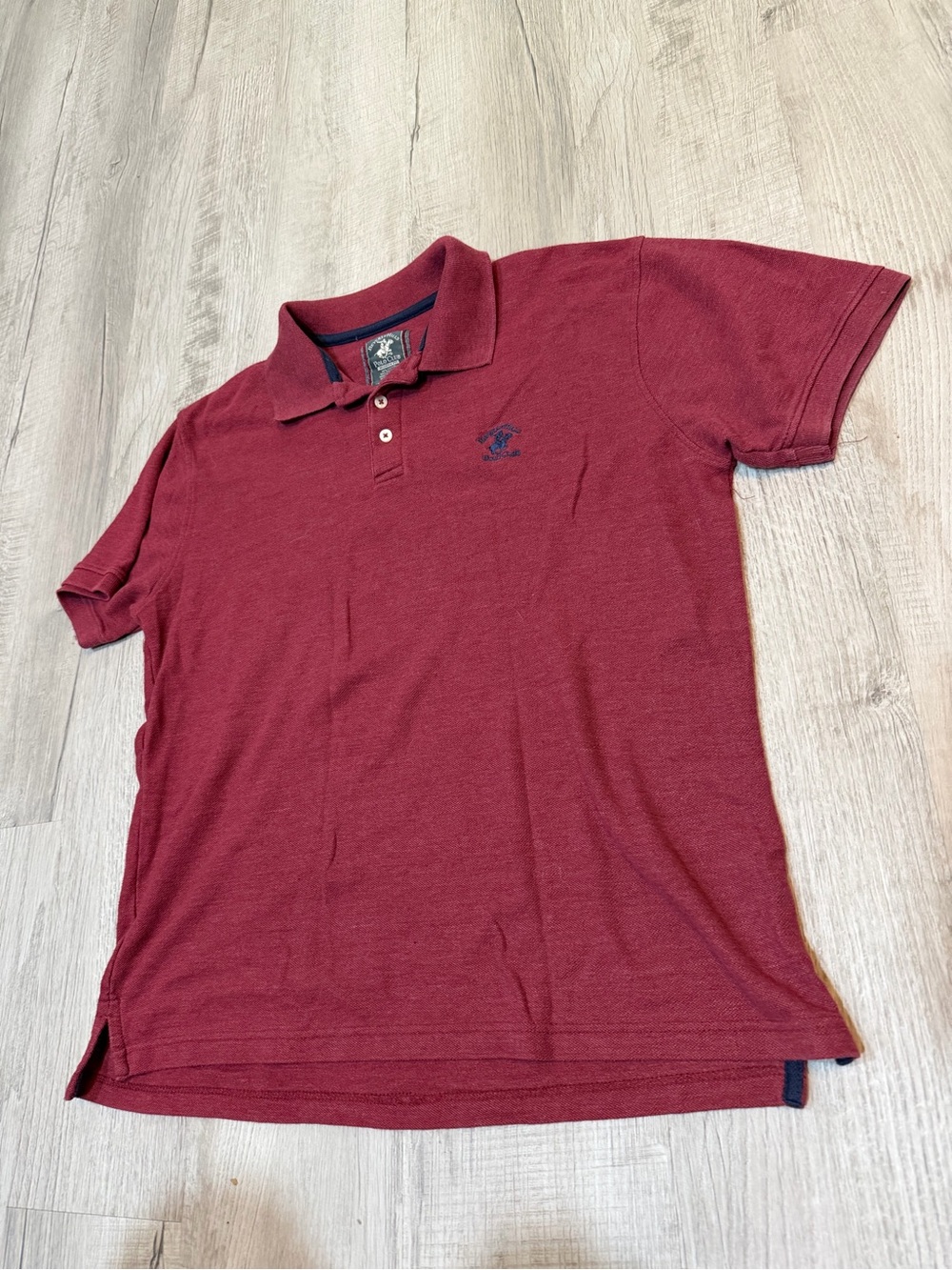 Beverly Hills Polo Club Men's Burgundy Polo Shirt